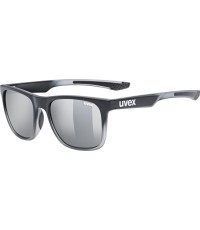 Uvex lgl 42 glasses black transparent / mirror silver