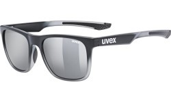 Akiniai Uvex lgl 42 black transparent / mirror silver