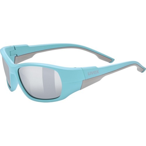 Uvex sportstyle 514 glasses, light blue / mirror silver