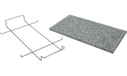 Гранитная плита для гриля GRANIT XL с желобом и держателем 50x30x1,65 см
