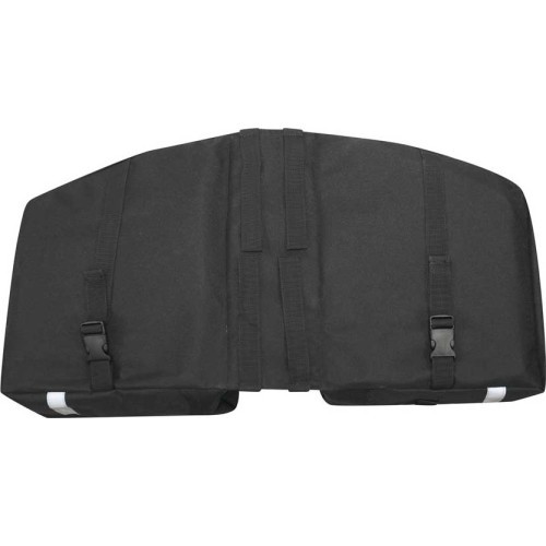 Сумка на багажник велосипеда FORCE Double 2x10l (чёрная)