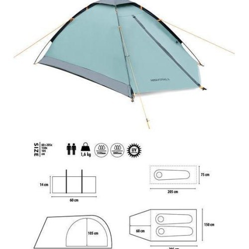 NC6033 CAMPING TENT GREEN NIGHTFALL NILS CAMP