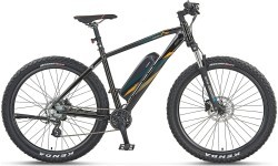 Электровелосипед Prophete Graveler EM.100 E-MTB 27,5" // 8 скоростей, размер 19" (48 см) (чёрный)