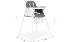 ECOTOYS sulankstoma vaikų maitinimo kėdutė 3-in-1