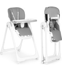 Feeding chair height adjustment eco leather straps double tray