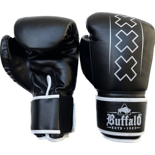 Bokso pirštinės Buffalo Outrage, juodai baltos, 16oz