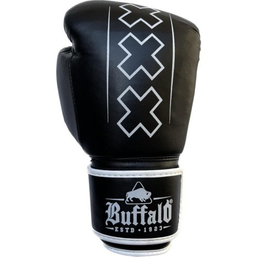 Bokso pirštinės Buffalo Outrage, juodai baltos, 16oz