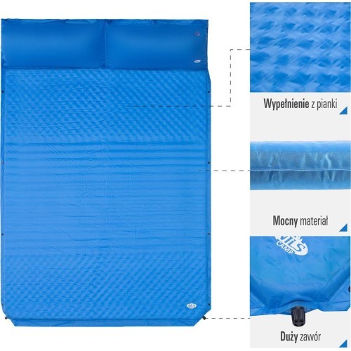 NC4060 DOUBLE SELF-INFLATING MAT WITH PILLOW NILS CAMP