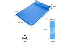 NC4060 DOUBLE SELF-INFLATING MAT WITH PILLOW NILS CAMP