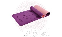 Фиолетовый коврик для йоги TPE YM10 HMS