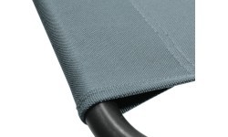 Folding camping deckchair BERLIN grey