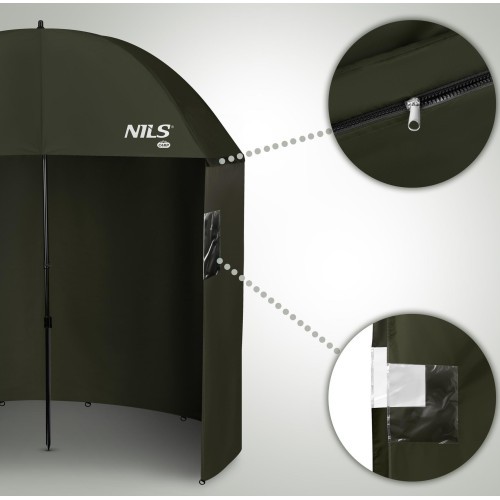 Žvejybinis skėtis su šonine sienele NILS CAMP NC4702