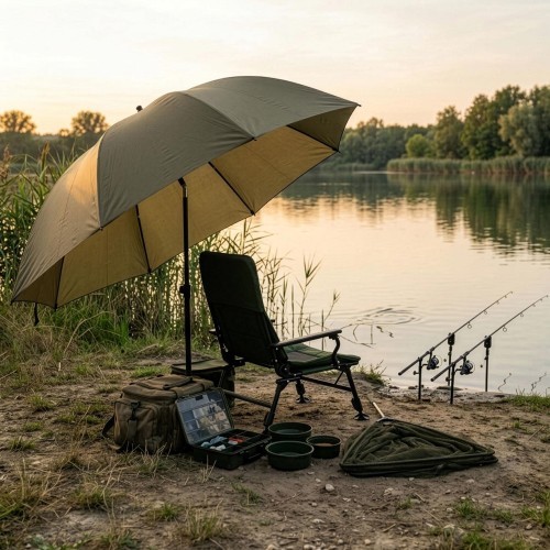 Žvejybinis skėtis su šonine sienele NILS CAMP NC4702