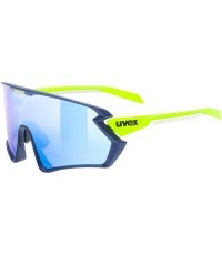 Uvex sportstyle 231 2.0 glasses, blue-yellow matt / mirror blue
