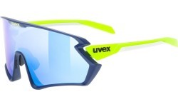 Uvex sportstyle 231 2.0 glasses, blue-yellow matt / mirror blue