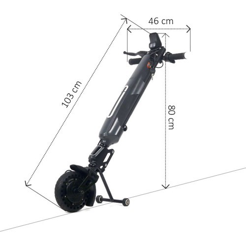 Lightweight Foldable Mechanical Wheelchair w/ Oppatia Drive inSPORTline Jakesully