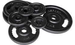 Cast Iron Olympic Weight Plate Set inSPORTline Castblack 2 – 20 kg