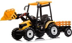 MEGA D68 Tractor Vehicle With Trailer Yellow