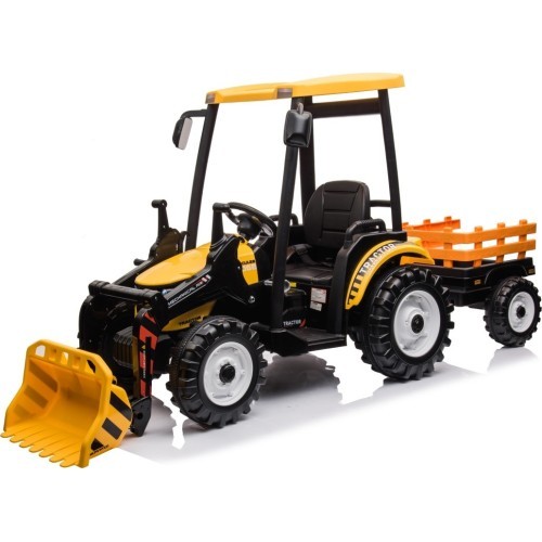 MEGA D68 Tractor Vehicle With Trailer Yellow