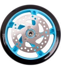 Запасное колесо с тормозным диском для самоката inSPORTline Discola 200 x 30 мм - Синий