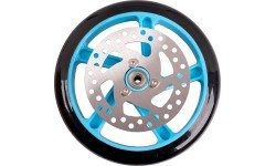 Replacement Wheel w/ Brake Rotor for inSPORTline Discola Scooter 200 x 30 mm - Blue