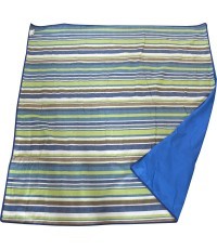 Одеяло для пикника Cattara Spring - сине-полосатое 150 x 150 см