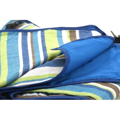 Picnic Blanket Cattara Spring - Blue/Sriped 150x150cm