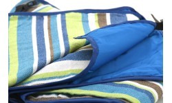 Pledas piknikams Cattara Spring – mėlynas-dryžuotas 150 x 150 cm