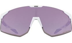 Uvex Pace Perform CV glasses, white matt / mirror lavender