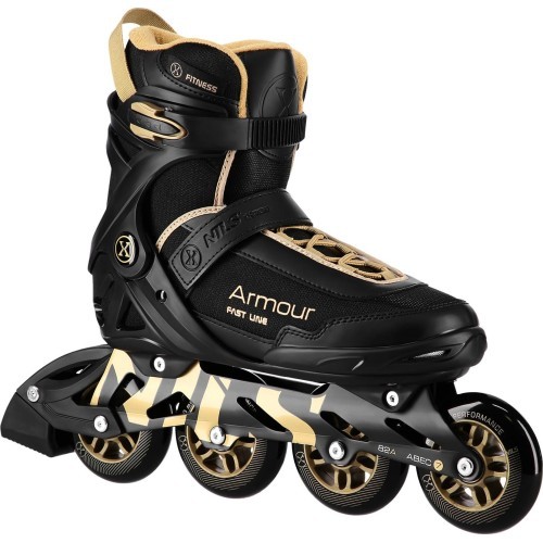 NA22151 INLINE SKATES ARMOUR BLACK SIZE 38  NILS EXTREME - Gold