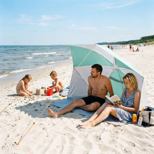 NC4803 2-IN-1 BEACH UMBRELLA AND WINDBREAK NILS