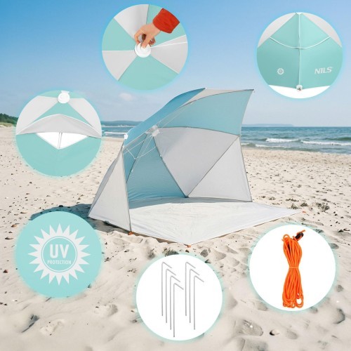 NC4803 2-IN-1 BEACH UMBRELLA AND WINDBREAK NILS