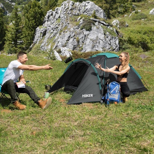 Туристическая палатка Nils Camp Hiker NC6010, серая