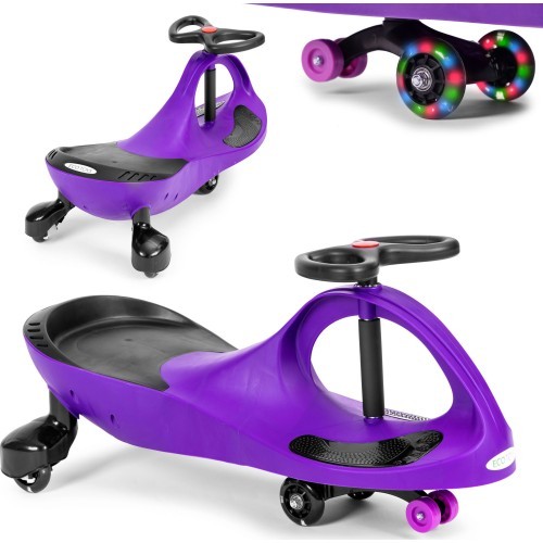 Гравитационная машинка для детей со светодиодными колёсами, фиолетовая ECOTOYS