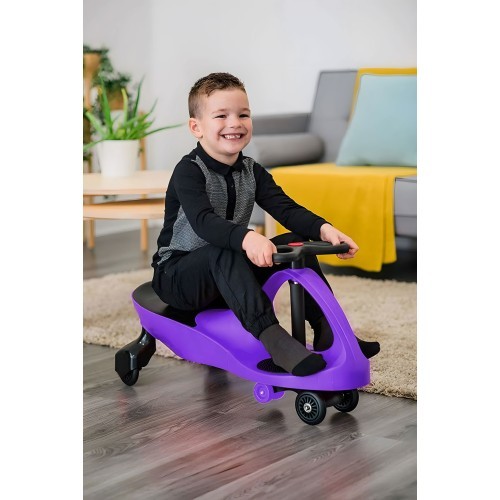 Гравитационная машинка для детей со светодиодными колёсами, фиолетовая ECOTOYS