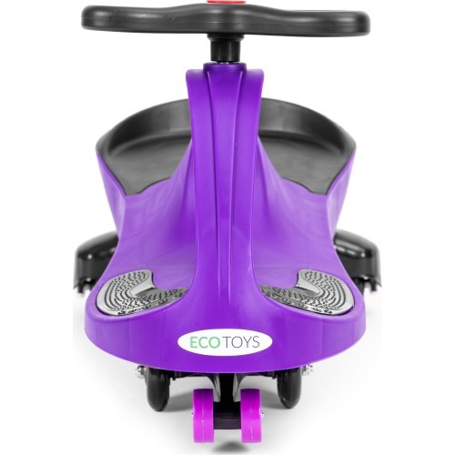 Gravitacinė mašinėlė vaikams su LED ratais, violetinė ECOTOYS