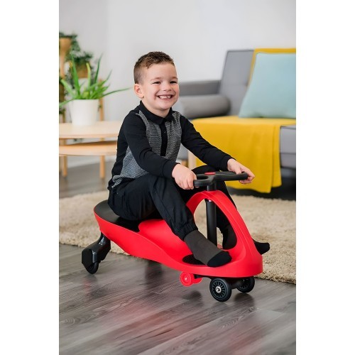 Vaikiškas gravitacinis automobilis su LED ratais, raudonas ECOTOYS