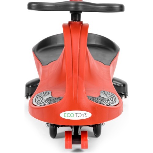 Vaikiškas gravitacinis automobilis su LED ratais, raudonas ECOTOYS