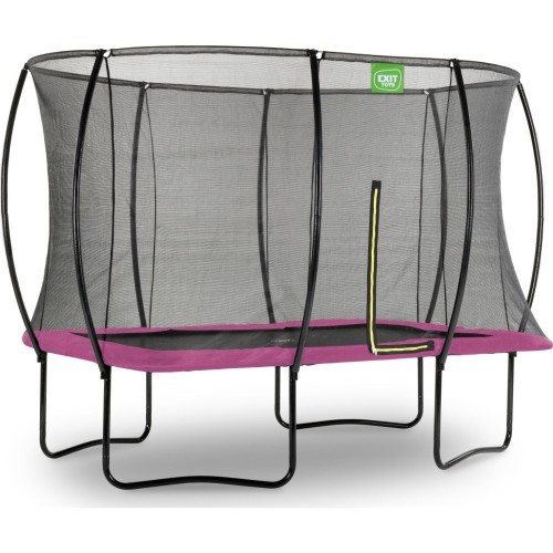 EXIT Silhouette trampoline 244x366cm - pink Outdoor Rectangular Coil spring Above ground trampoline
