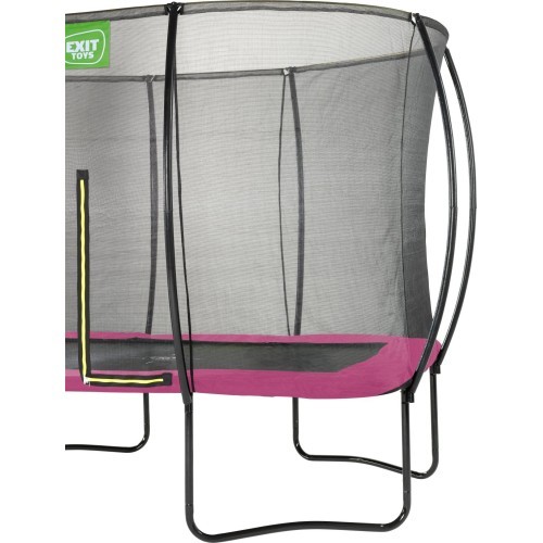 EXIT Silhouette trampoline 244x366cm - pink Outdoor Rectangular Coil spring Above ground trampoline