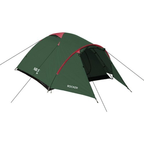 Кемпинговая палатка Nils Camp Rocker NC6013, зелено-красная