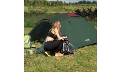 Кемпинговая палатка Nils Camp Rocker NC6013, зелено-красная