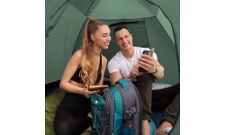 Кемпинговая палатка Nils Camp Rocker NC6013, зелено-красная