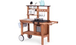 Уличная грязевая кухня для детей с аксессуарами, еловое дерево ECOTOYS