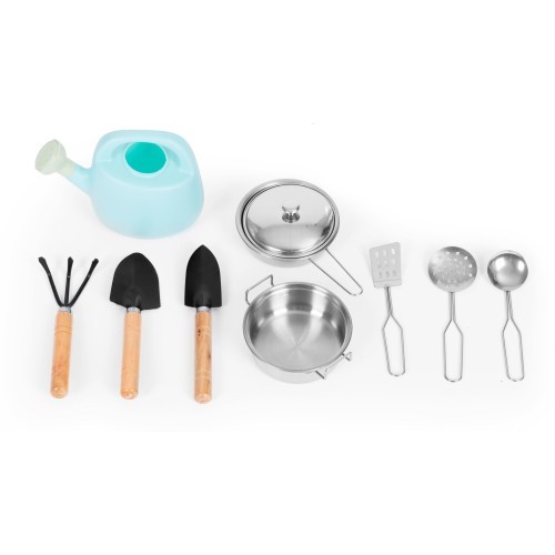 Outdoor mud kitchen for children with accessories fir wood ECOTOYS