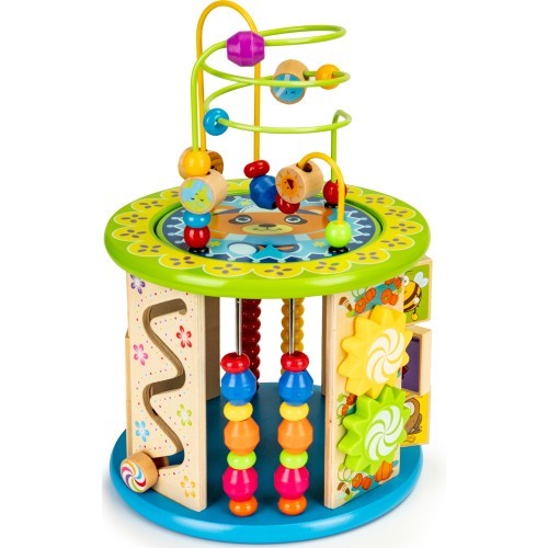 Деревянный развивающий куб EcoToys