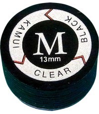 KamuiClear Black Cue Tip Medium 13mm 1pc
