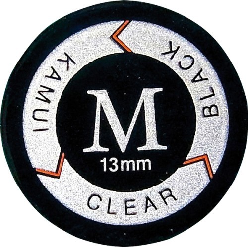 KamuiClear Black Cue Tip Medium 13mm 1pc