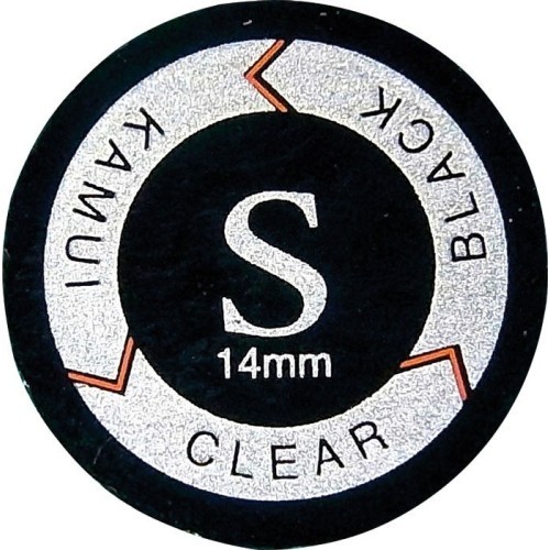 KamuiClear Black biliardo lazdos antgalis Soft 13 mm