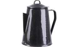 BLACK COFFE POT ENAMELLED W.PERCOLATOR (8 CUPS)